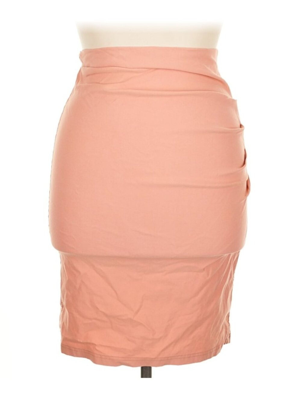 ✨Grace Karin Ruched Bodycon Pencil Skirt XL NWT Blush Pink Stretch